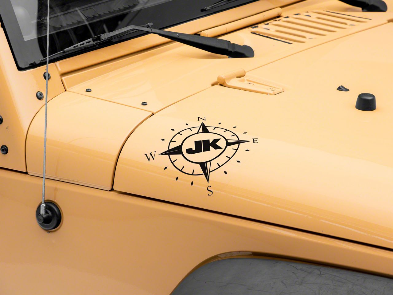 2 Decal sticker kit For Jeep Wrangler JK door mountain stripes bumper armour Bar